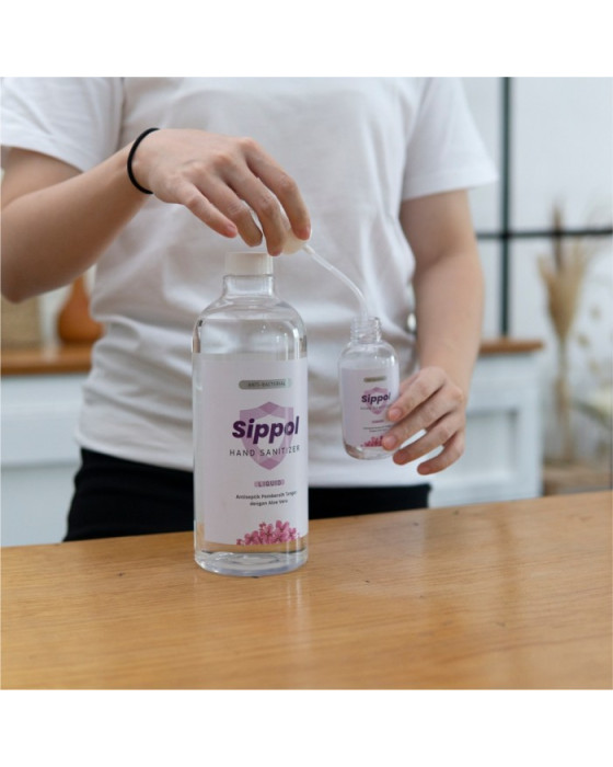 SIPPOL HAND SANITIZER LIQUID (BESAR) - 500ML