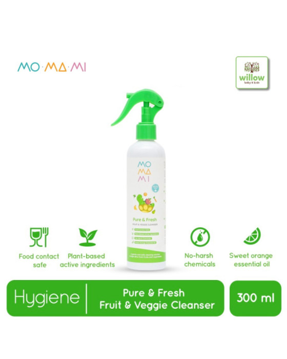 Momami Hygiene Pure & Fresh Fruit & Feggie Cleanser Sabun Cuci 300ml