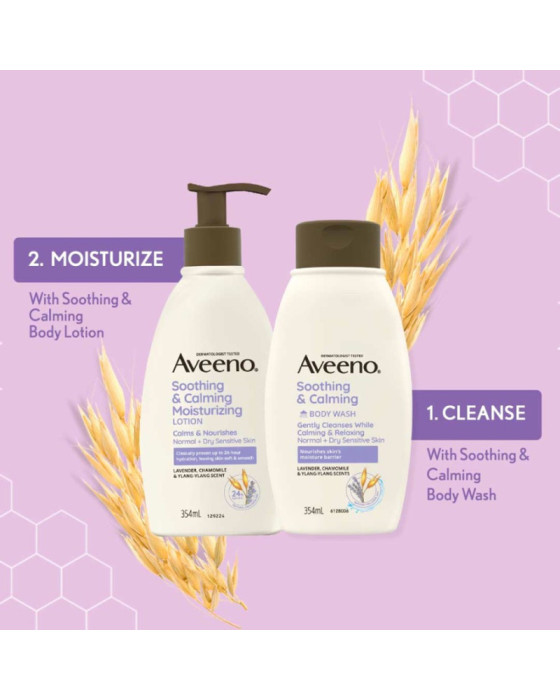 Aveeno Soothing & Calming Body Wash Lotion