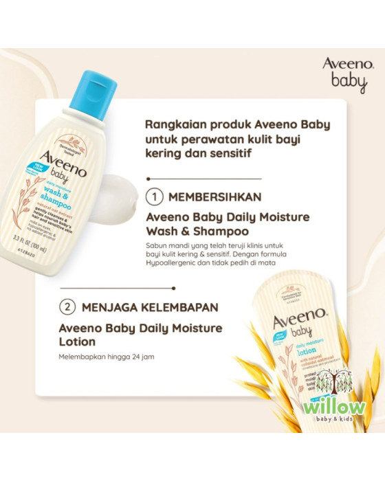 Aveeno Baby Daily Moisture Wash & Shampoo Bayi