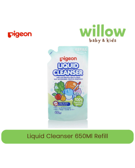 Pigeon Liquid Cleanser 650Ml Refill Pembersih Botol Bayi dan Anak