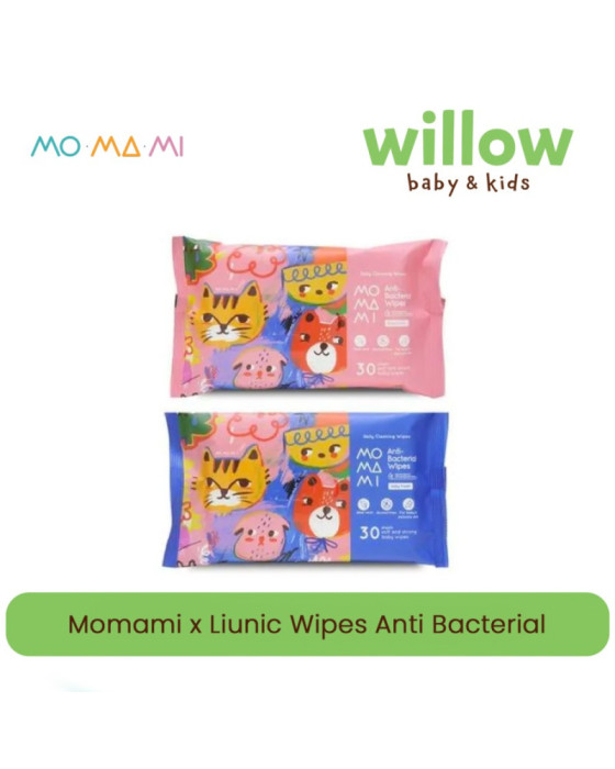 Momami x Liunic Wipes Anti Bacterial Tissue Bayi