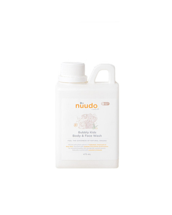 Nuudo Bubbly Kids Body & Face Wash Shampoo & Sabun Bayi