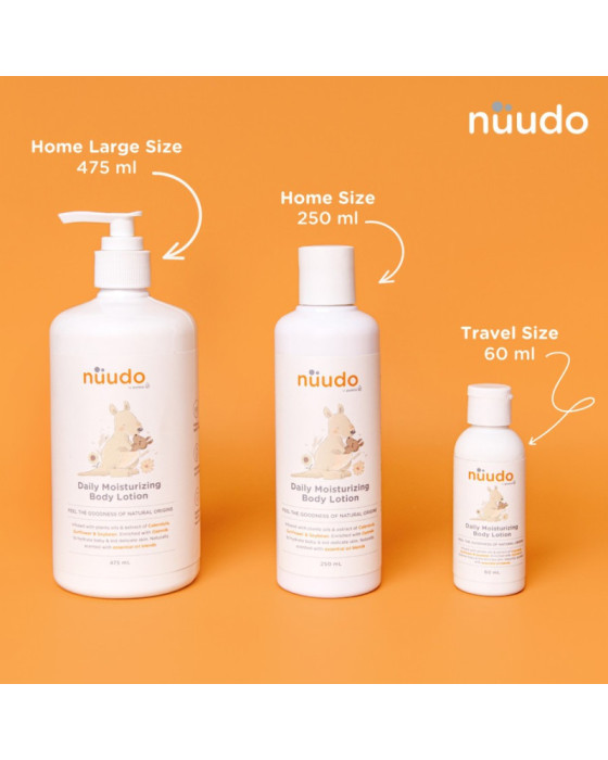 Nuudo Daily Moisturizing Body Lotion Cream & Lotion Bayi