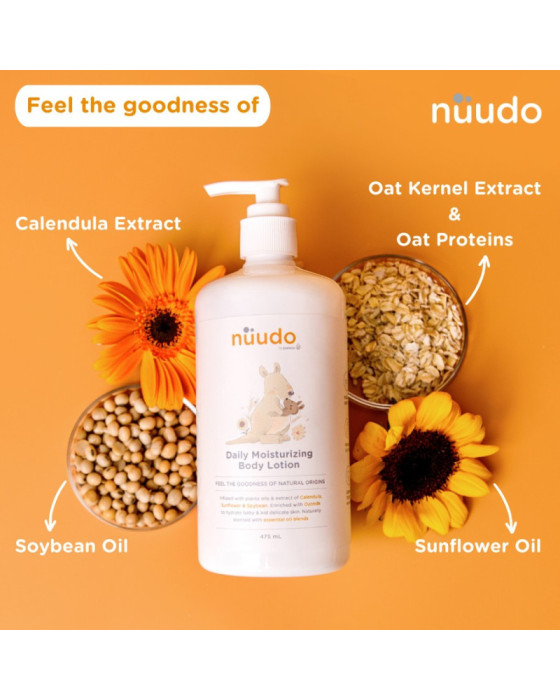 Nuudo Daily Moisturizing Body Lotion Cream & Lotion Bayi