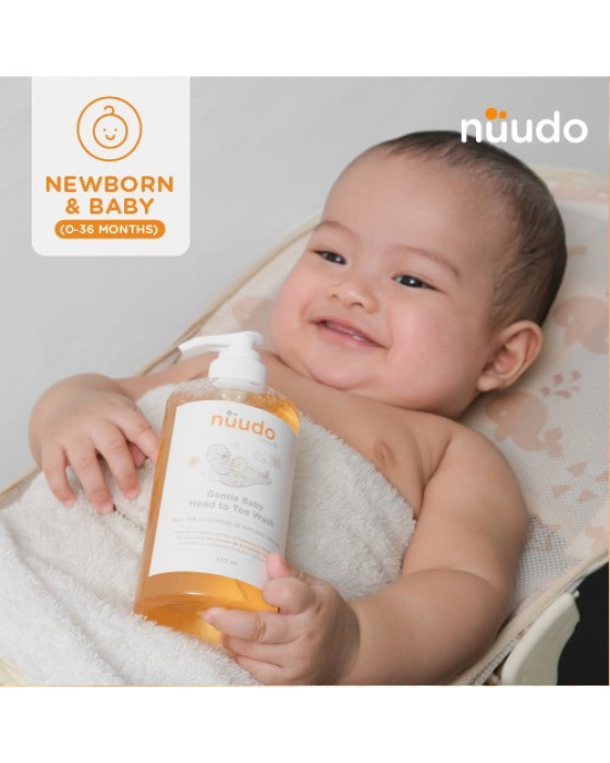 Nuudo Gentle Baby head To Toe Wash Shampoo & Sabun Bayi