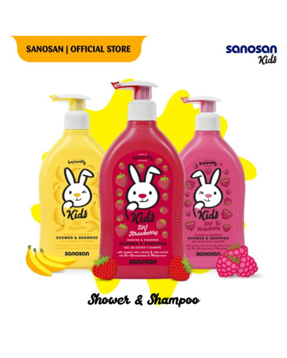 Sanosan Kids Shower & Shampoo Bayi 400Ml