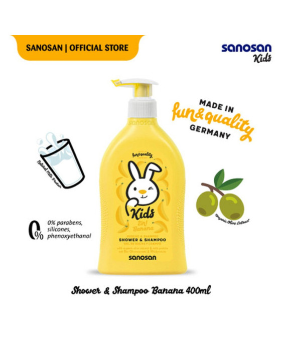 Sanosan Kids Shower & Shampoo Bayi 400Ml