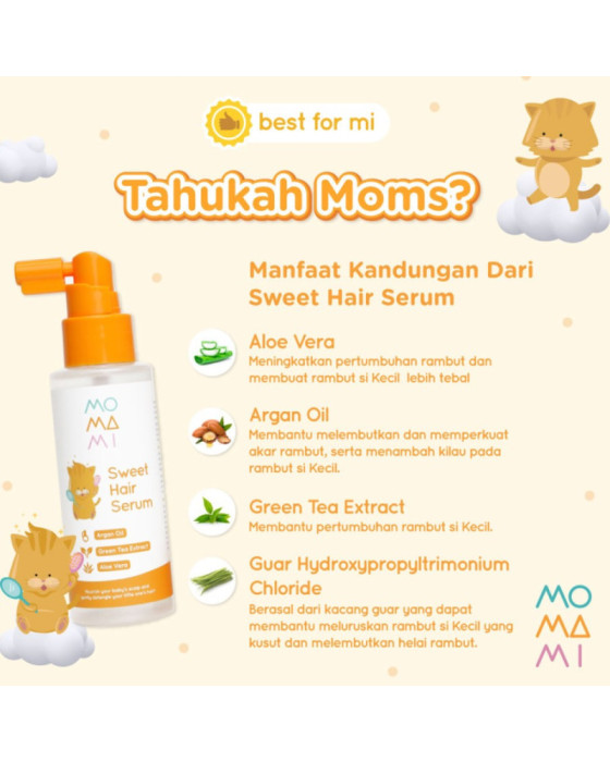 Momami Sweet Hair Serum 100Ml Perawatan Bayi