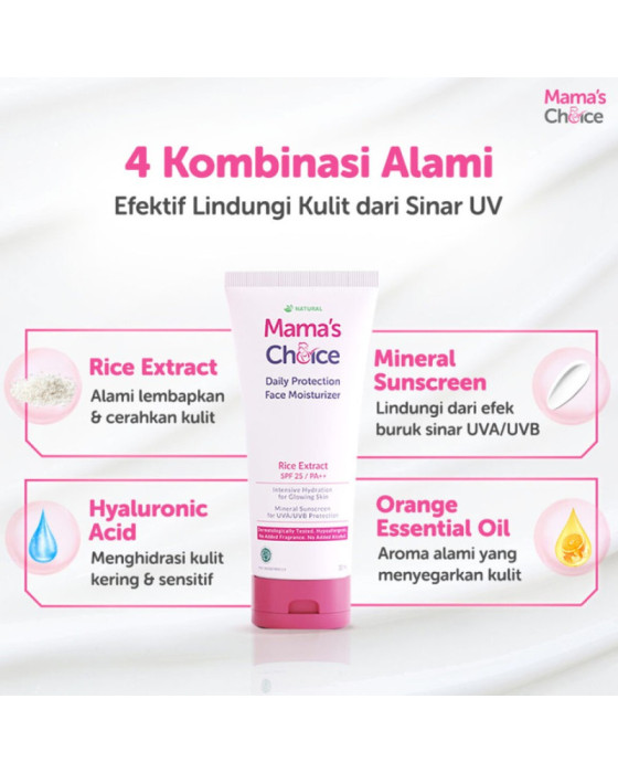 Mamaschoice Daily Protection Face Moisturizer 30Ml Krim Wajah