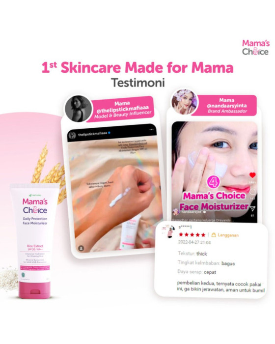 Mamaschoice Daily Protection Face Moisturizer 30Ml Krim Wajah