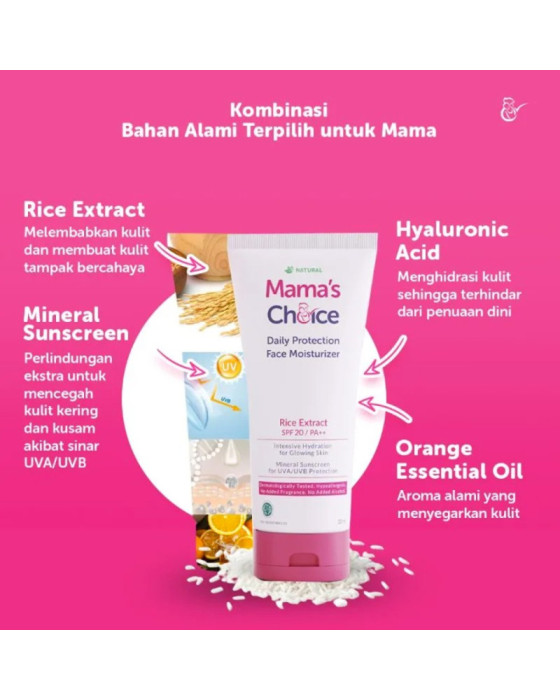 Mamaschoice Daily Protection Face Moisturizer 30Ml Krim Wajah