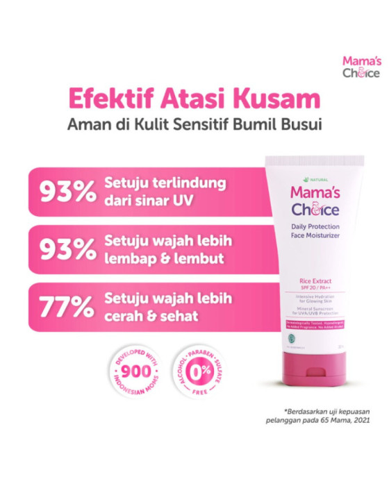 Mamaschoice Daily Protection Face Moisturizer 30Ml Krim Wajah