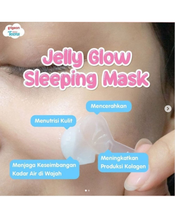 Pigeon Teens Jelly Glow Sleeping Mask Masker Wajah 30Gr