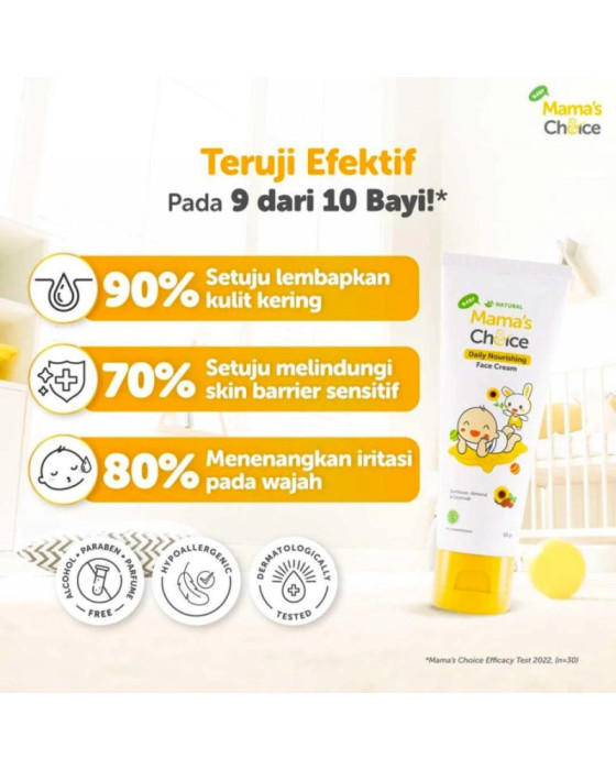 Mamaschoice Daily Nourish Face Cream Lotion Bayi