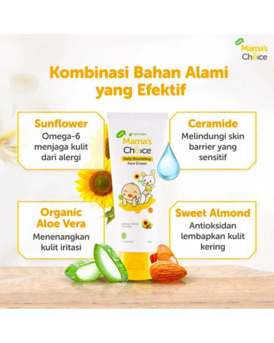 Mamaschoice Daily Nourish Face Cream Lotion Bayi