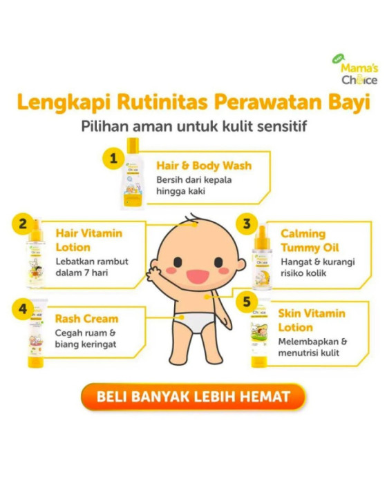 Mamaschoice Daily Nourish Face Cream Lotion Bayi