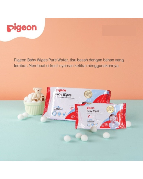 Pigeon Baby Wipes 80s Refill Pure Water Tissue Bayi