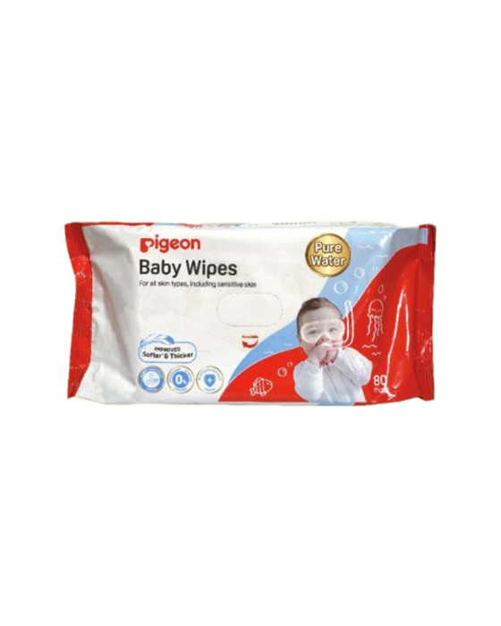 Pigeon Baby Wipes 80s Refill Pure Water Tissue Bayi