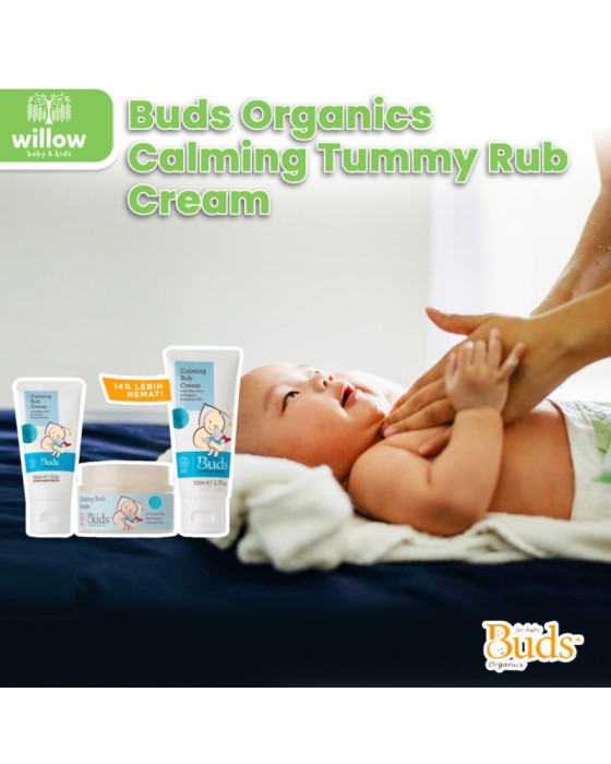 Buds Organics Calming Tummy Rub Cream Lotion Bayi