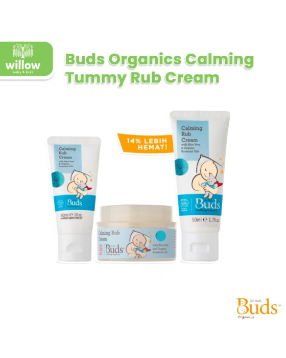 Buds Organics Calming Tummy Rub Cream Lotion Bayi