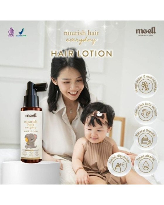 Moell Nourish Hair Everyday Hair Lotion Perawatan Rambut Bayi