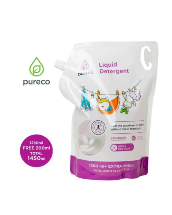 Pureco Liquid Detergent 1450Ml Detergen Laundry Bayi