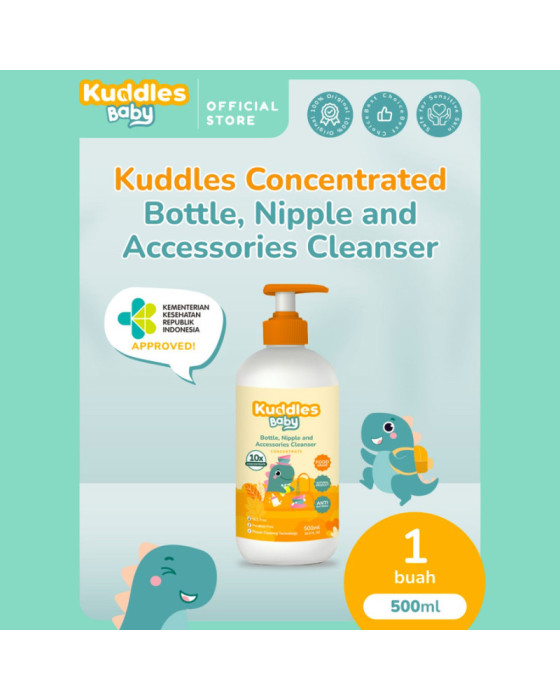 Kuddles Baby Natural Bottle Nipple & Accesories Cleanser 500Ml