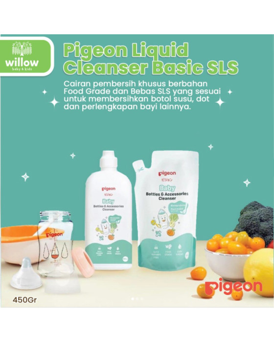 Pigeon Liquid Cleanser Basic SLS Sabun Cuci Botol