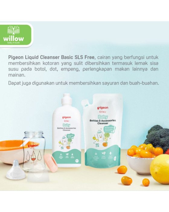 Pigeon Liquid Cleanser Basic SLS Sabun Cuci Botol