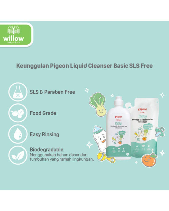 Pigeon Liquid Cleanser Basic SLS Sabun Cuci Botol