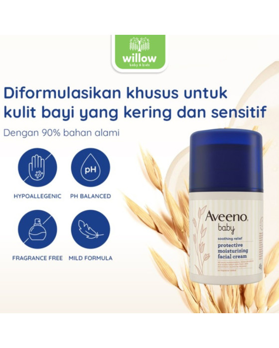 Aveeno Baby Skin Relief Protec Fac Cream Lotion Bayi