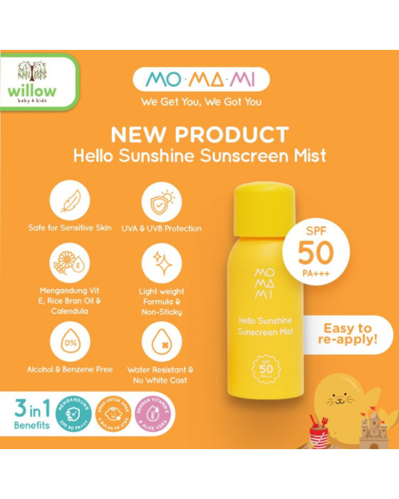 Momami Hello Sunshine Sunscreen Mist