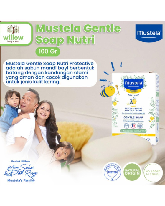 Mustela Gentle Soap Nutri Sabun Mandi Bayi