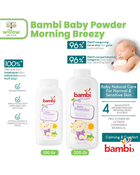 Bambi Baby Powder Morning Breezy Bedak Bayi