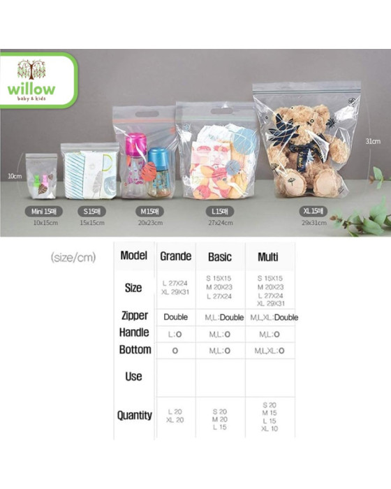 Mother-K Eco Baby Zipperbag Kantong Penyimpanan 15pcs