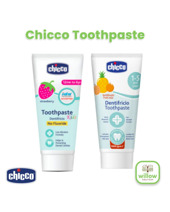 Chicco Toothpaste Fruit Mix 1-5Y Fluorine Pasta Gigi Anak