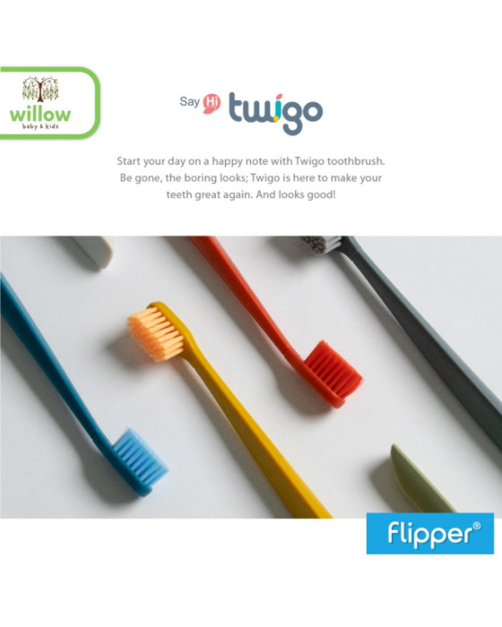 Flipper Twigo Adult Sikat Gigi Single Pack