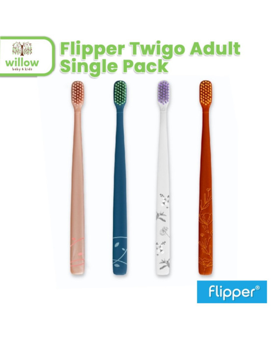 Flipper Twigo Adult Sikat Gigi Single Pack