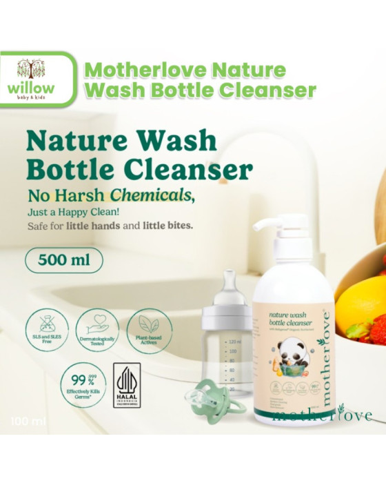 Motherlove Nature Wash Bottle Cleanser Sabun Cuci Botol