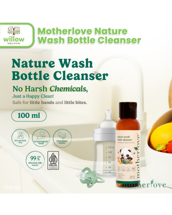 Motherlove Nature Wash Bottle Cleanser Sabun Cuci Botol