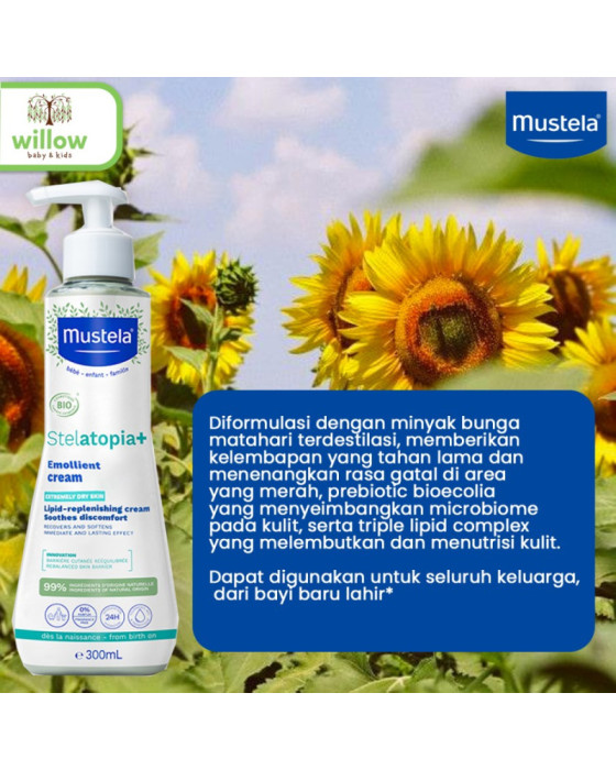 Mustela Stelatopia Emollient Cream Perawatan Bayi