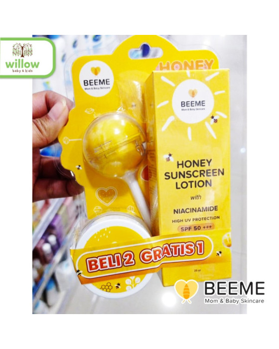 Beeme Nourishing Balm+Sunscreen 25Gr Free Lolipop Balm Paket Perawatan Kulit Bayi