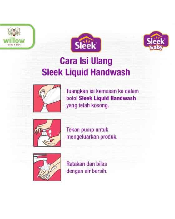 Sleek Hand Wash Pouch 400Ml