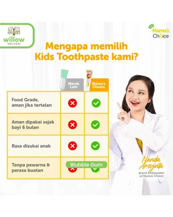 Mamaschoice Kid Toothpaste Pasta Gigi Anak