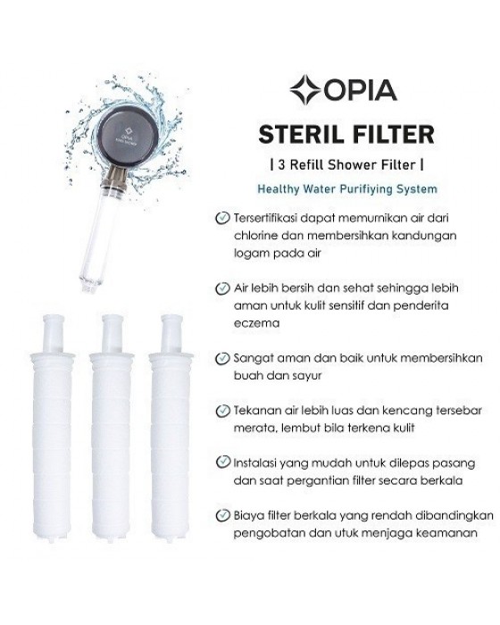 OPIA STERIL SHOWER FILTER REFILL PACK