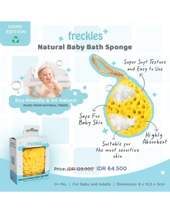 FRECKLES NATURAL BABY BATH SPONGE