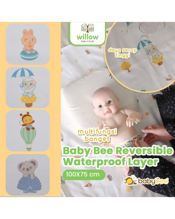 Baby Bee Reversible Perlak Waterproof Layer