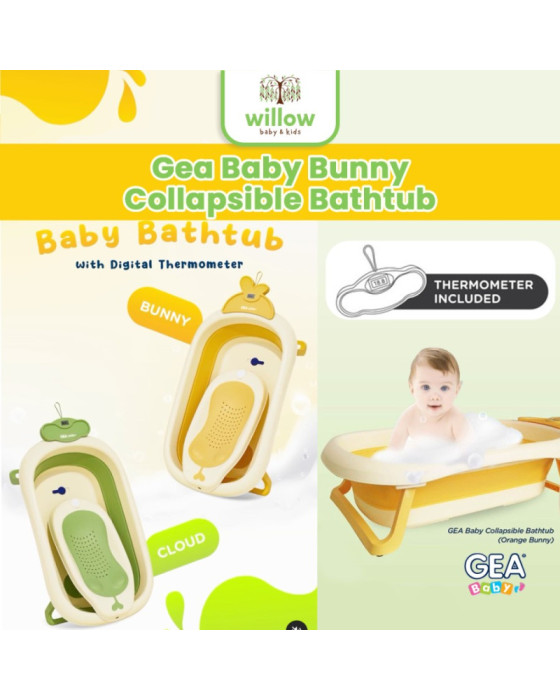 Gea Baby Bunny Collapsible Bathtub Bak Mandi Bayi