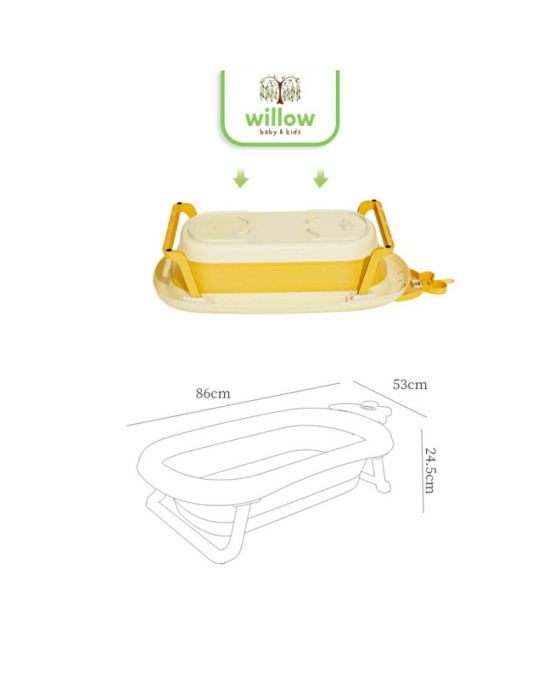 Gea Baby Bunny Collapsible Bathtub Bak Mandi Bayi